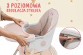 DZIECIĘCE KRZESEŁKO DO KARMIENIA CYNAMONEK 4W1 RÓŻOWE