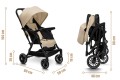 WÓZEK DZIECIĘCY SPACERÓWKA ORSETTO LUNA PIASKOWY