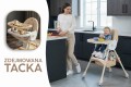 DZIECIĘCE KRZESEŁKO DO KARMIENIA BUJACZEK CIASTEK 6W1 BEŻOWE