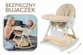 DZIECIĘCE KRZESEŁKO DO KARMIENIA BUJACZEK CIASTEK 6W1 BEŻOWE