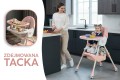 DZIECIĘCE KRZESEŁKO DO KARMIENIA BUJACZEK CIASTEK 6W1 RÓŻOWE