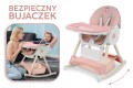 DZIECIĘCE KRZESEŁKO DO KARMIENIA BUJACZEK CIASTEK 6W1 RÓŻOWE
