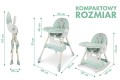 DZIECIĘCE KRZESEŁKO DO KARMIENIA BUJACZEK CIASTEK 6W1 ZIELONE