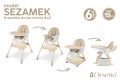 KRZESEŁKO DO KARMIENIA BUJACZEK SEZAMEK 6W1 BEŻOWE