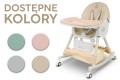 KRZESEŁKO DO KARMIENIA BUJACZEK SEZAMEK 6W1 BEŻOWE