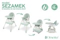 KRZESEŁKO DO KARMIENIA BUJACZEK SEZAMEK 6W1 ZIELONE