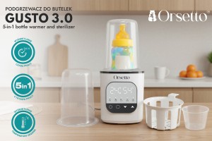 PODGRZEWACZ DO BUTELEK I STERYLIZATOR 5W1 ORSETTO GUSTO 3.0
