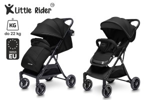 WÓZEK DZIECIĘCY SPACERÓWKA LITLE RIDER ZEFIR CZARNY 