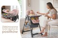 DZIECIĘCE KRZESEŁKO DO KARMIENIA ARCADIA POCHYLNE 5W1 ANTRACYTOWO RÓŻOWE