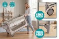 ŁÓŻECZKO TURYSTYCZNE DELUXE II-POZIOMOWE HARMONY AUTOMATYCZNIE SKŁADANE Z PRZEWIJAKIEM I ORGANIZEREM BEŻOWE