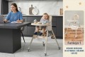 DZIECIĘCE KRZESEŁKO DO KARMIENIA CYNAMONEK 4W1 BEŻOWE