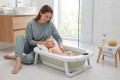 WANIENKA DZIECIĘCA BABY CARE Z TERMOMETREM HARMONY BEŻOWA + PODUSZKI SŁONIKI