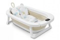 WANIENKA DZIECIĘCA BABY CARE Z TERMOMETREM HARMONY BEŻOWA + PODUSZKI SŁONIKI