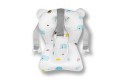 WANIENKA DZIECIĘCA BABY CARE Z TERMOMETREM HARMONY BEŻOWA + PODUSZKI SŁONIKI