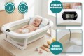 WANIENKA DZIECIĘCA BABY CARE Z TERMOMETREM HARMONY BEŻOWA + PODUSZKI SŁONIKI