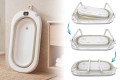 WANIENKA DZIECIĘCA BABY CARE Z TERMOMETREM HARMONY BEŻOWA + PODUSZKI SŁONIKI