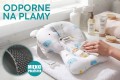 WANIENKA DZIECIĘCA BABY CARE Z TERMOMETREM HARMONY BEŻOWA + PODUSZKI SŁONIKI