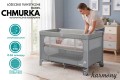 ŁÓŻECZKO TURYSTYCZNE CHMURKA II-POZIOMOWE HARMONY AUTOMATYCZNIE SKŁADANE SZARE