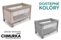 ŁÓŻECZKO TURYSTYCZNE CHMURKA II-POZIOMOWE HARMONY AUTOMATYCZNIE SKŁADANE SZARE
