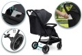 WÓZEK DZIECIĘCY SPACERÓWKA LITTLE RIDER SIENA CZARNY